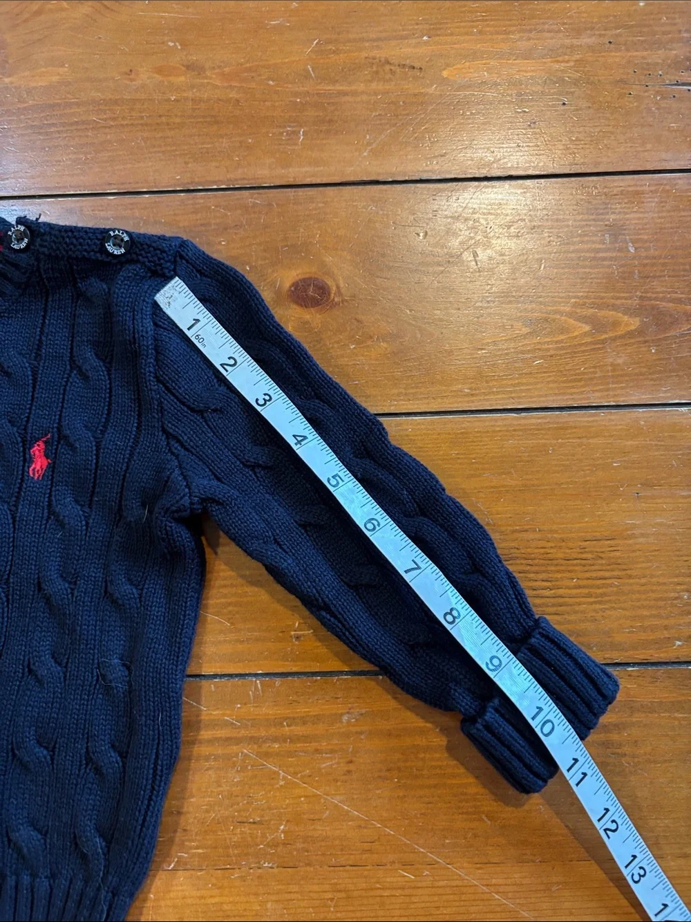 Ralph Lauren Navy Cable-Knit Crewneck Sweater Boys 18 Months